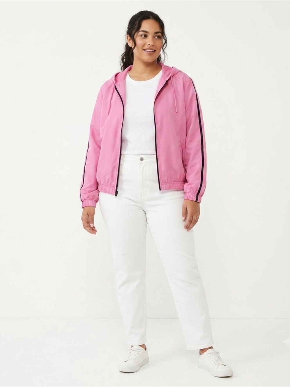 Three Hearts Vibrant Pink Mesh Jacket